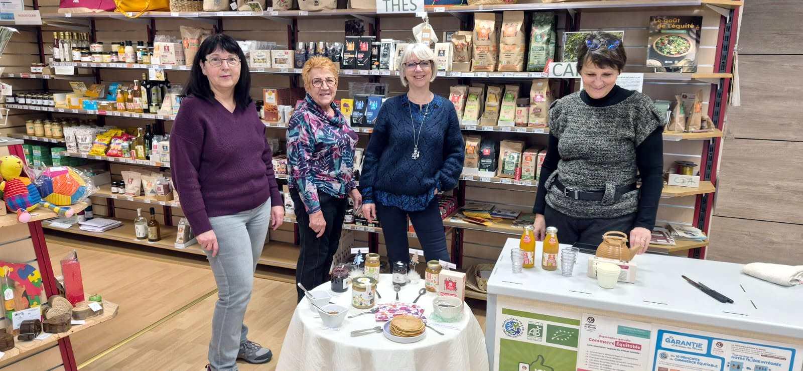 Dègustations avec les crêpes de Martine